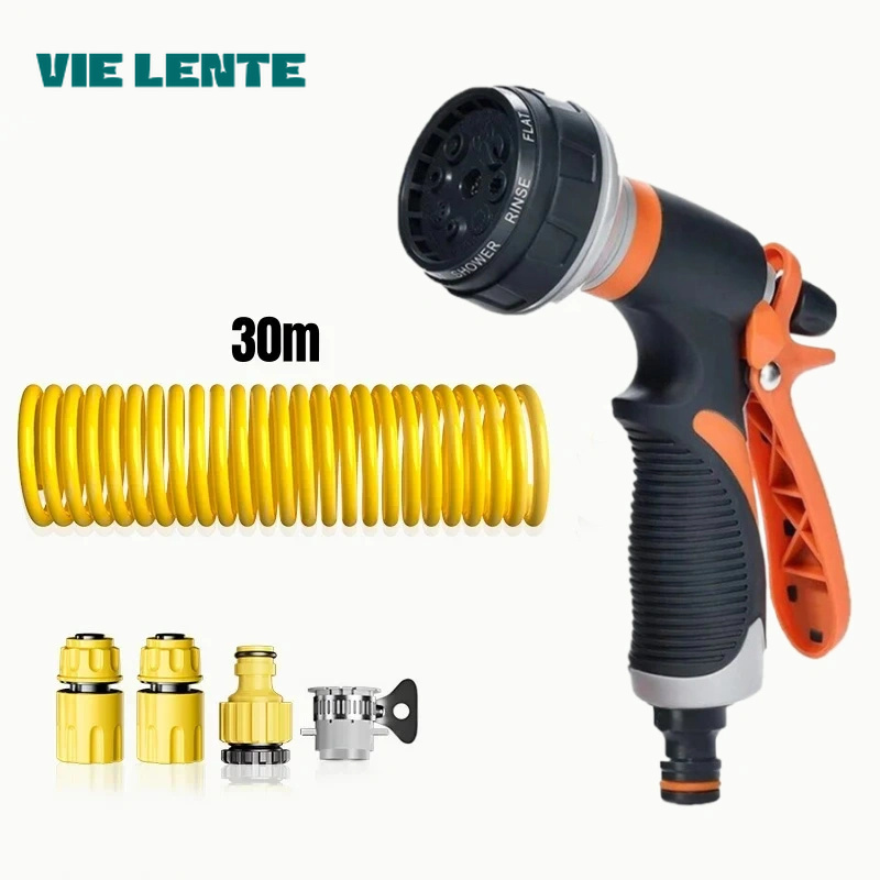 Car Shampoo Ph - 10–30 Meter Teleskop-Wasserleitung mit Hochdruckdüse, Autowaschwerkzeug-Set,