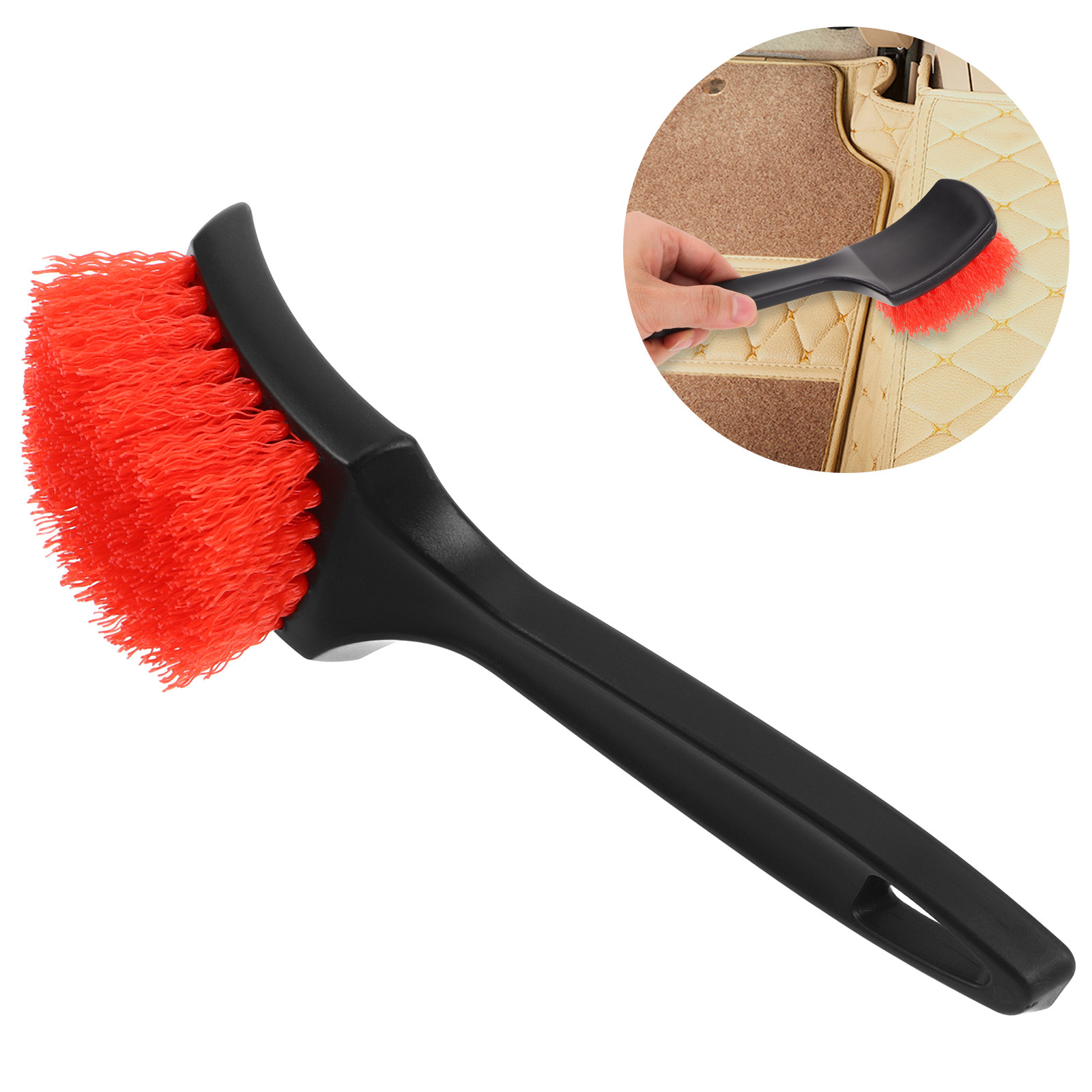 Dirt Brush Interior - Professioneller Auto-Detailing-Bürste Multifunktions-Teppichreiniger für Fahrzeuginnenräume, Bürostühle