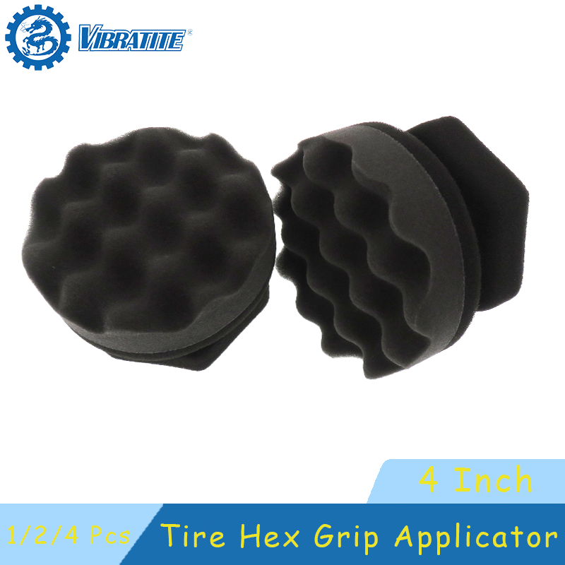 Detailing Brush Set - 1/2/4 Stück Reifen-Sechskant-Griff-Applikator, 10,2 cm, Auto-Detaillierung,