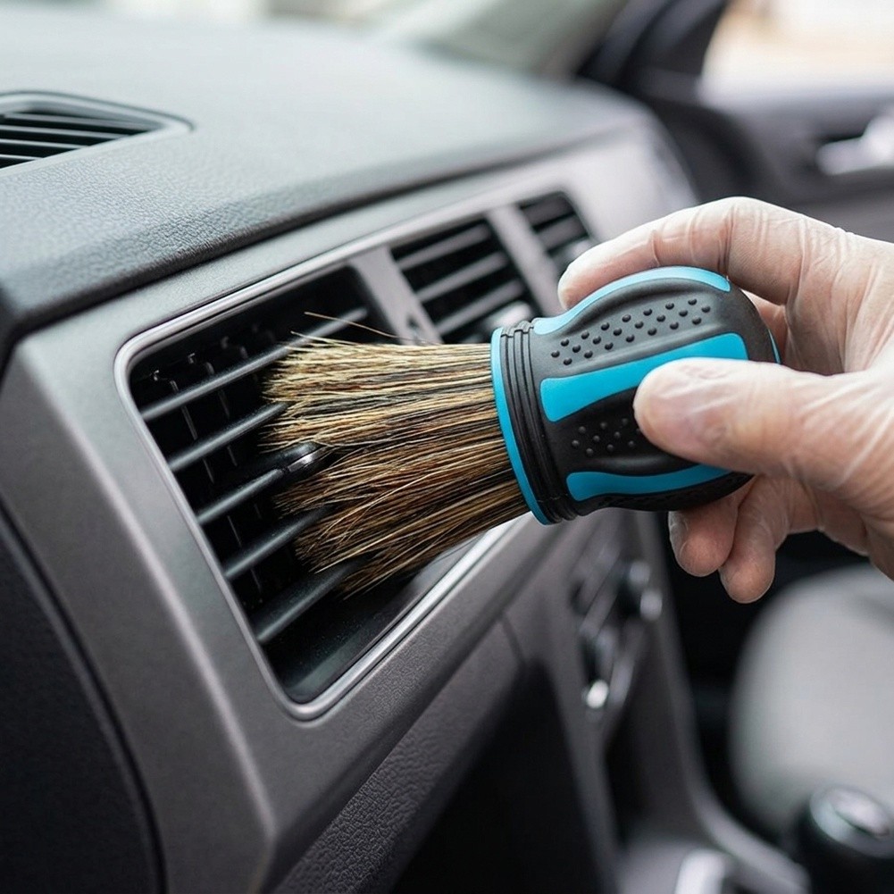 Dirt Brush Interior - Innenraum-Detailbürste, Autodetailing-Bürste, kompaktes Design, Werkzeug zur