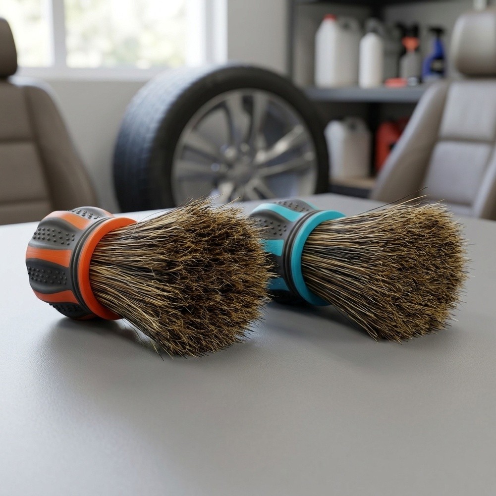 Dirt Brush Interior - Innenraum-Detailbürste, Autodetailing-Bürste, kompaktes Design, Werkzeug zur